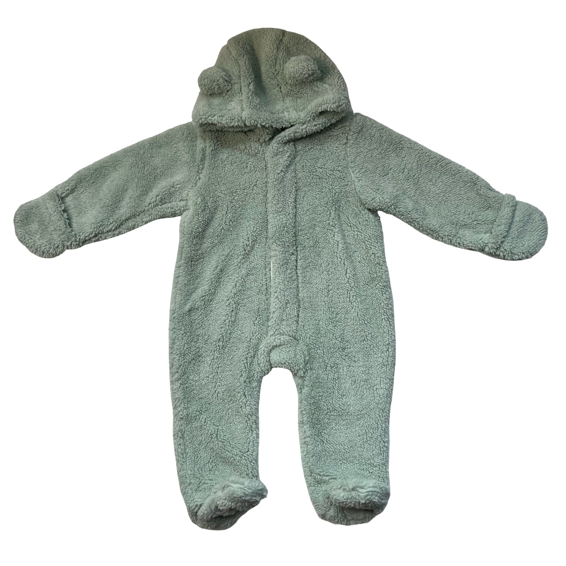 Magnetic Me Fuzzy Mint Green Footed Bunting - Size 3-6 Mo