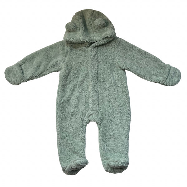 Magnetic Me Fuzzy Mint Green Footed Bunting - Size 3-6 Mo