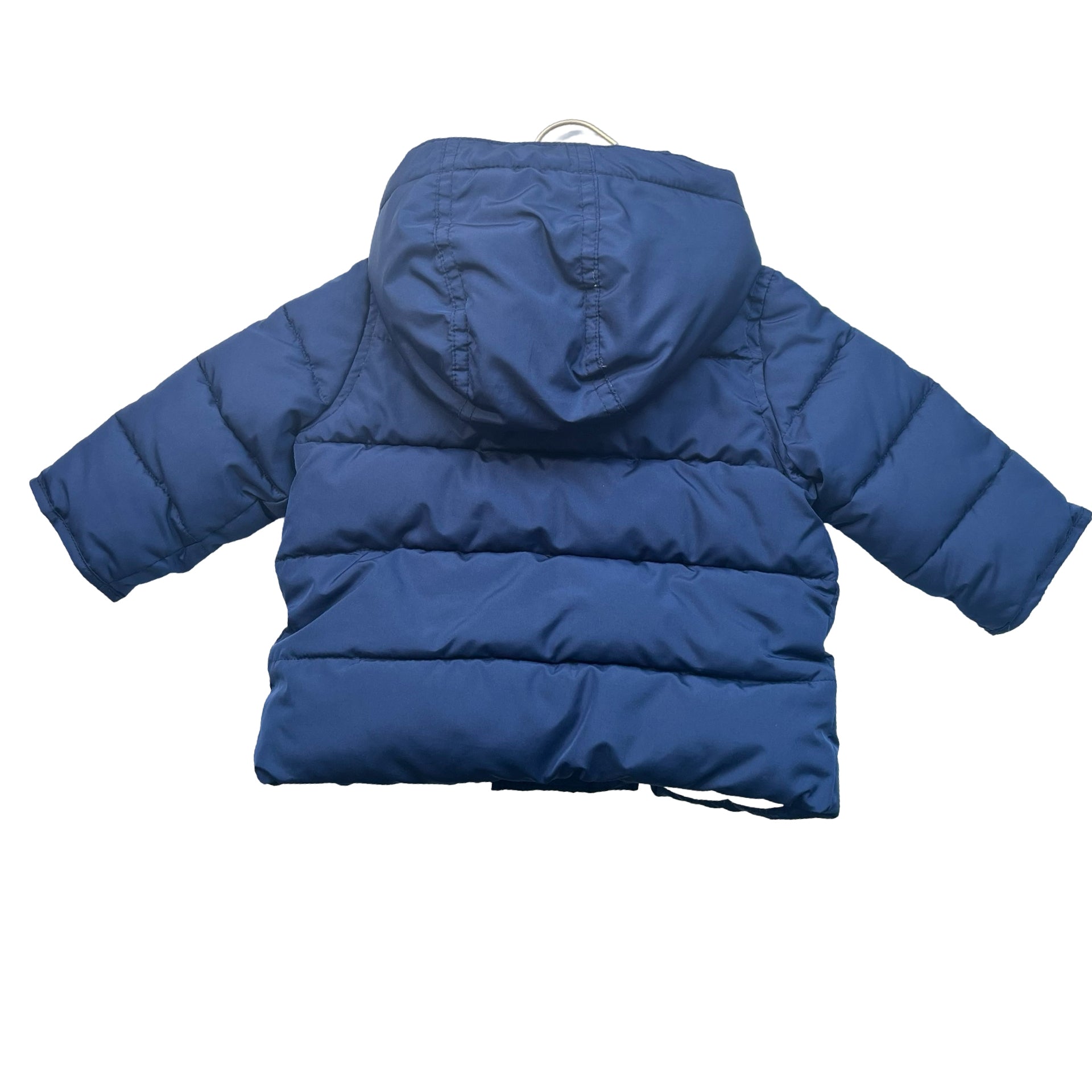 Baby Gap Navy Puffer Hooded Jacket - Size 6-12 Mo