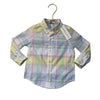 Janie and Jack Pastel Plaid Button Down Shirt - Size 12-18 Mo
