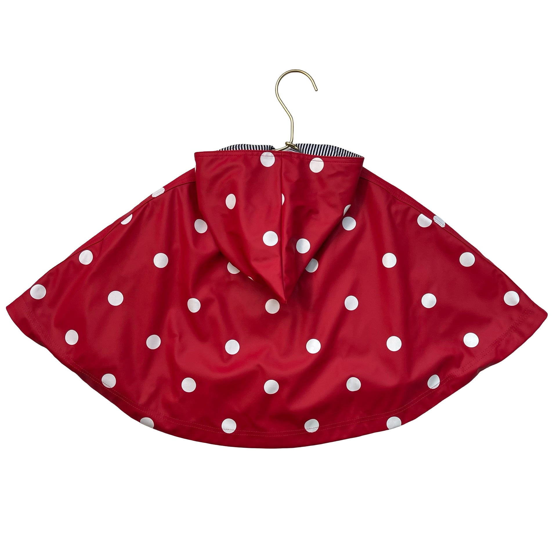 Petit Bateau Red Polka Dot Rain Poncho - Size 12-18 Mo Estimated