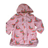 OshKosh Pink Rainbow Print Hooded Jacket - Size 4T
