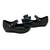 Mini Melissa Black Sparkle Bow Shoes - Size 5
