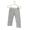 Carter's Fleece-Lined Light Gray & Gold Leopard Leggings - Size 2T
