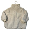Louise Misha Ivory Faux Fur & Embroidered Jacket - Size 4Y