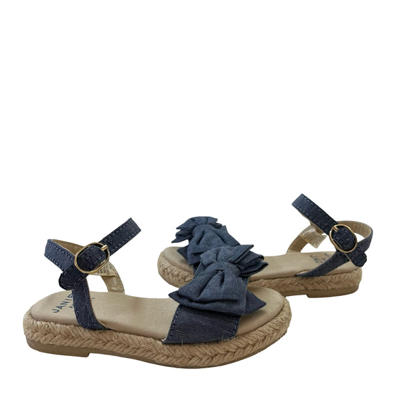 Janie and Jack Chambray Sandals - Size 6