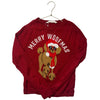 H&M Red 'Merry Woofmas' Dog Holiday Sweater - Size 12/14