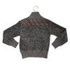 Gioberti Brown Heather & Quilted Zip-Up Cardigan Sweater - Size 5