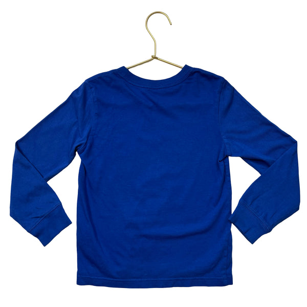 Adidas Blue & Colorful Logo Shirt - Size 5
