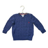 Ralph Lauren Blue Cotton Cable Knit Sweater - Size 24 Mo