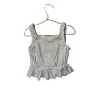 Zara Ivory Gauze & Lace Tank - Size 9-10