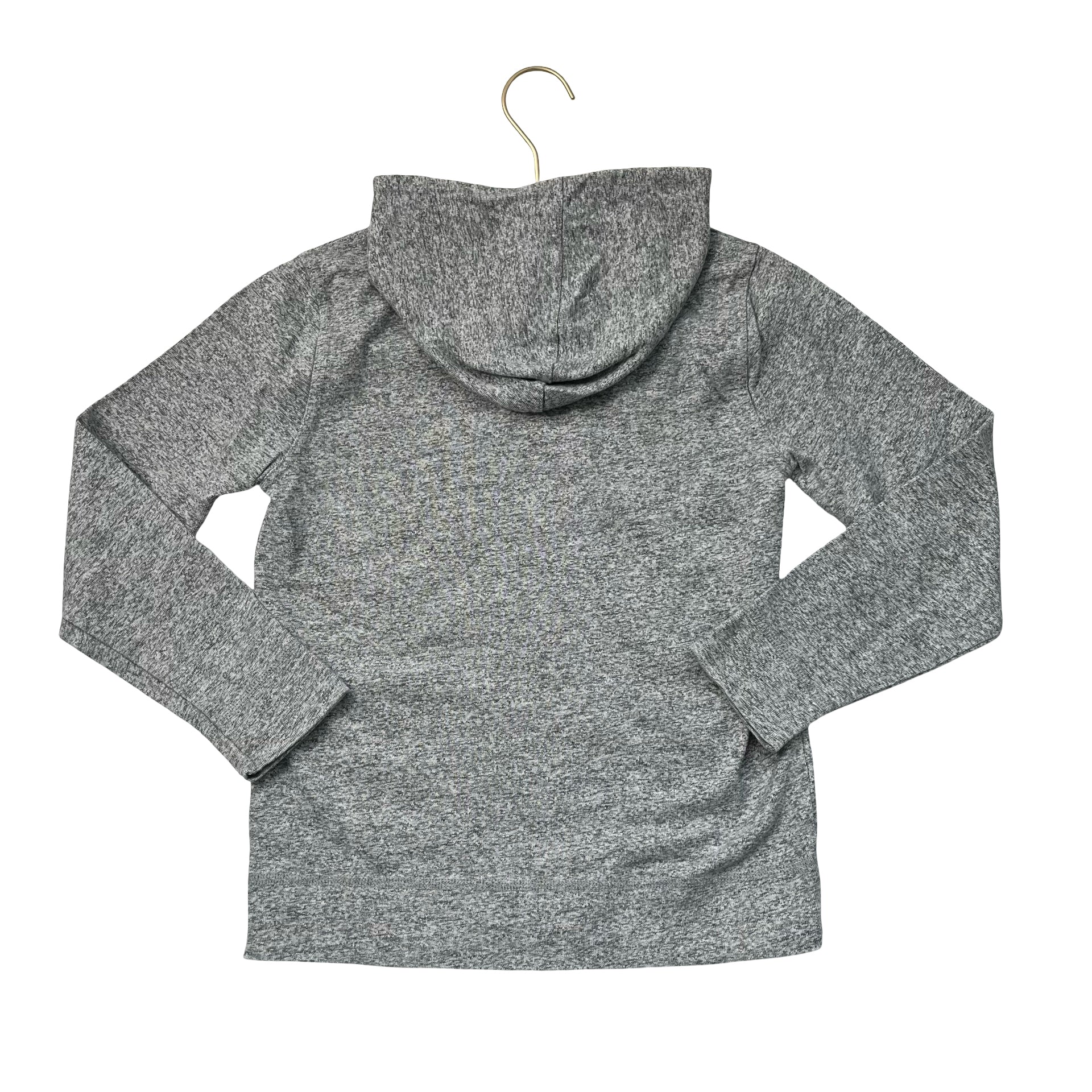 Crewcuts Heather Gray Hooded Henley Shirt - Size 10