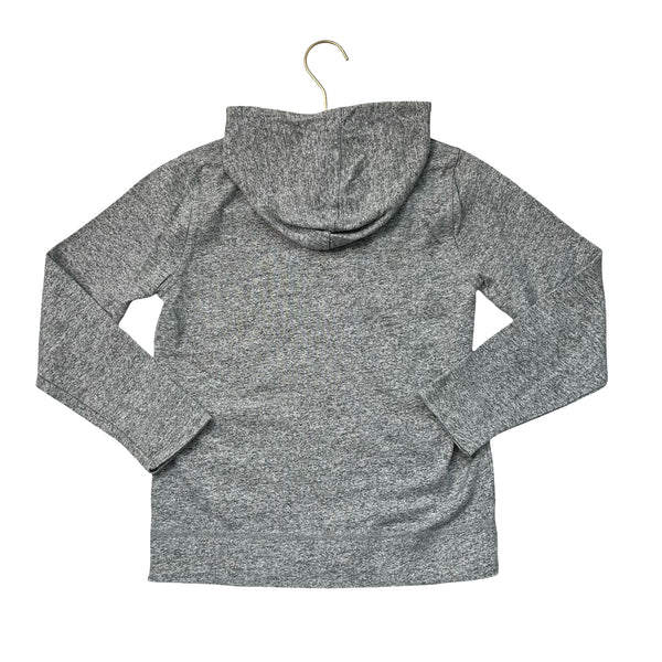 Crewcuts Heather Gray Hooded Henley Shirt - Size 10