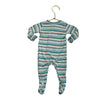 KicKee Pants Colorful Striped Footed PJs - Size NB