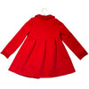 Catherine Malandrino Red Coat, Velour Collar - Size 7