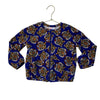 LuLa Roe Blue Tiger Print Lightweight Jacket - Size 6