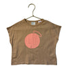Zara Peach Fruit Graphic T-Shirt - Size 3