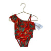 Janie and Jack Red Monkey & Tropical Jungle Print Swim Suit with Tags - 12-18 Mo