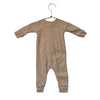 Quincy Mae Tan Textured One-Piece - Size 0-3 Mo