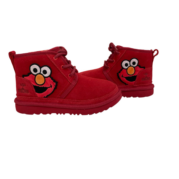 UGG x Sesame Street Elmo Red Neumel Boots New in Box - Size 1Y Big Kid