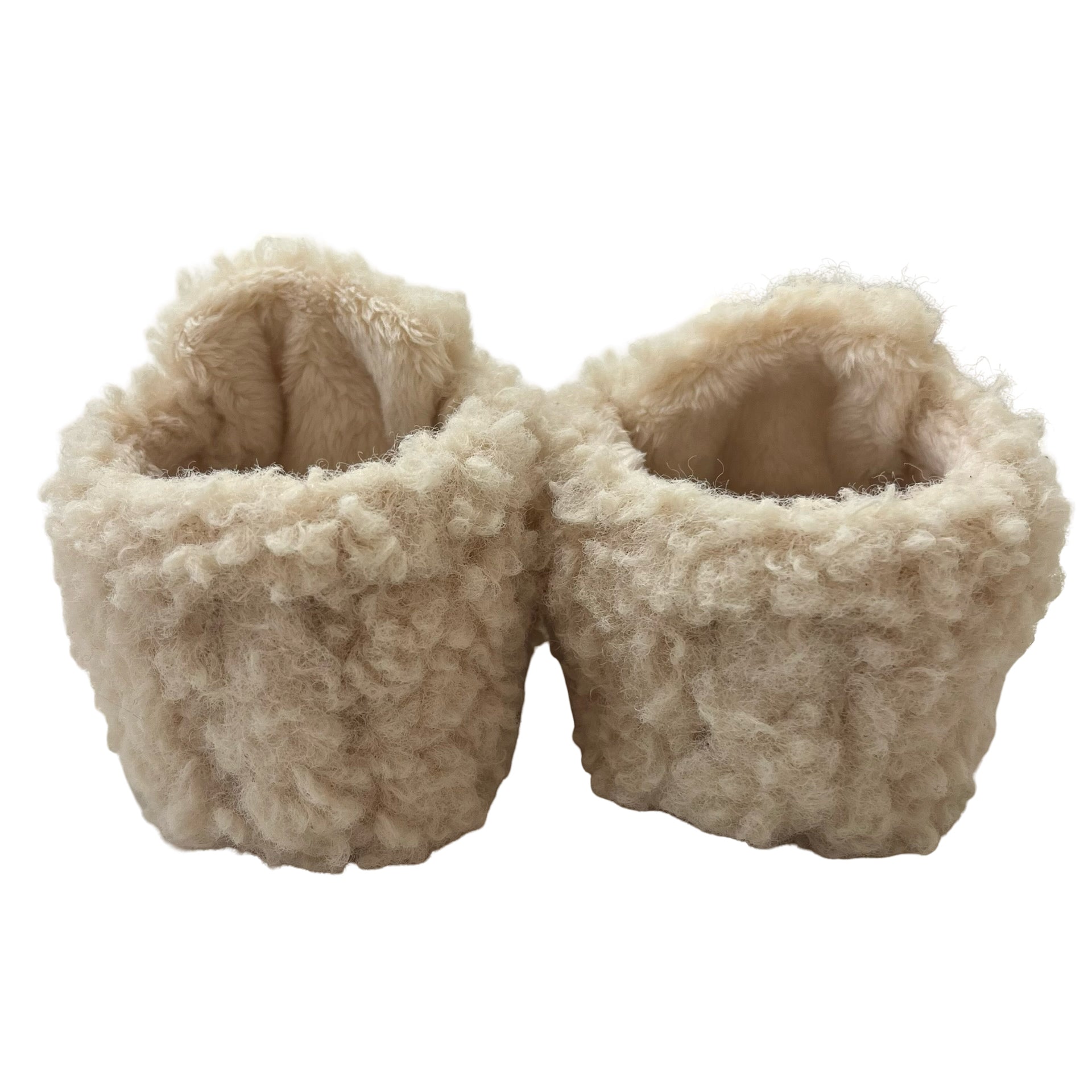 UGG Ivory Sherpa Soft-Sole Booties - Size 2-3