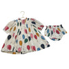 Pink Chicken Ivory & Multi-Color Balloon Print Dress & Bloomers - Size 6-12 Mo