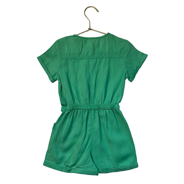 Tape a L'Oeil Green Romper - Size 4A