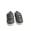 Old Soles Gray Striped Leather Velcro Sneakers New in Box - Size  8 (24 EU)