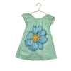 Zara Mint Green & Blue Flower Graphic Dress - Size 4