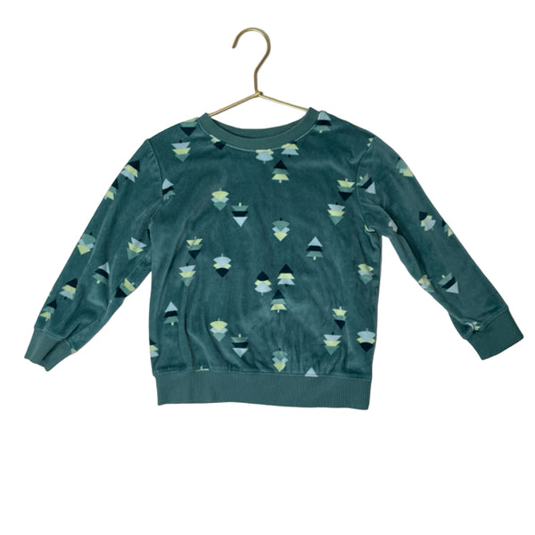 Cat & Jack Green Velour Christmas Tree Shirt - Size 5T