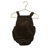 Jamie Kay Olive Corduroy Overall Bubble Romper - Size 1Y