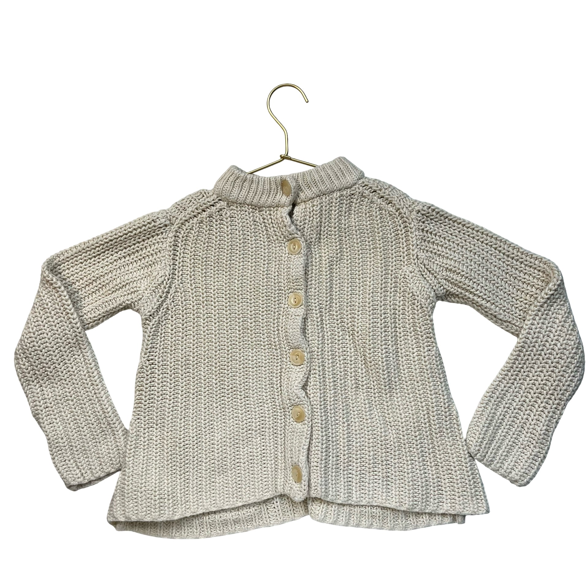 Polo Ralph Lauren Ivory Chunky Cotton Sweater - Size M 8-10