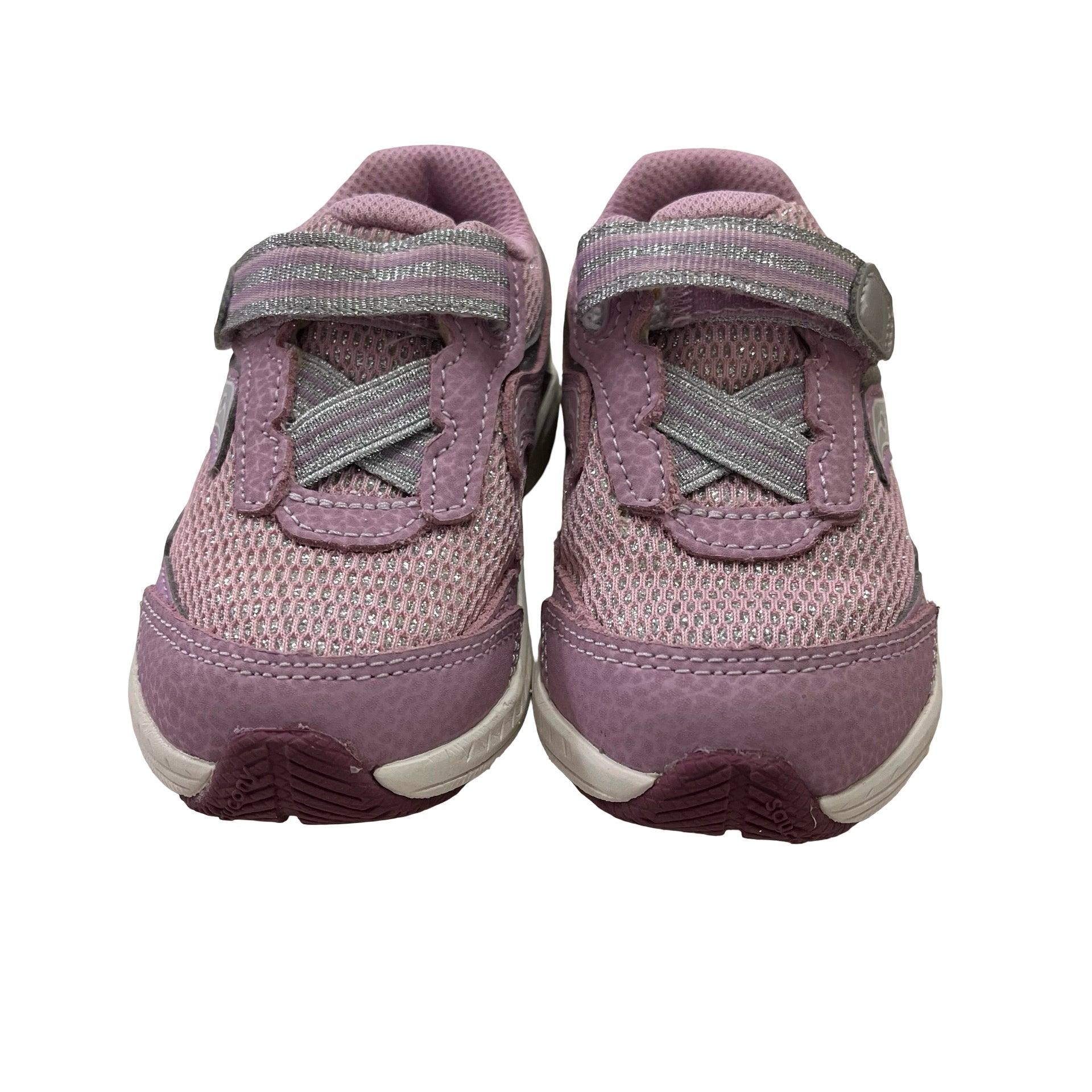 Saucony Lavender & Silver Metallic Sneakers - Size 5.5XW