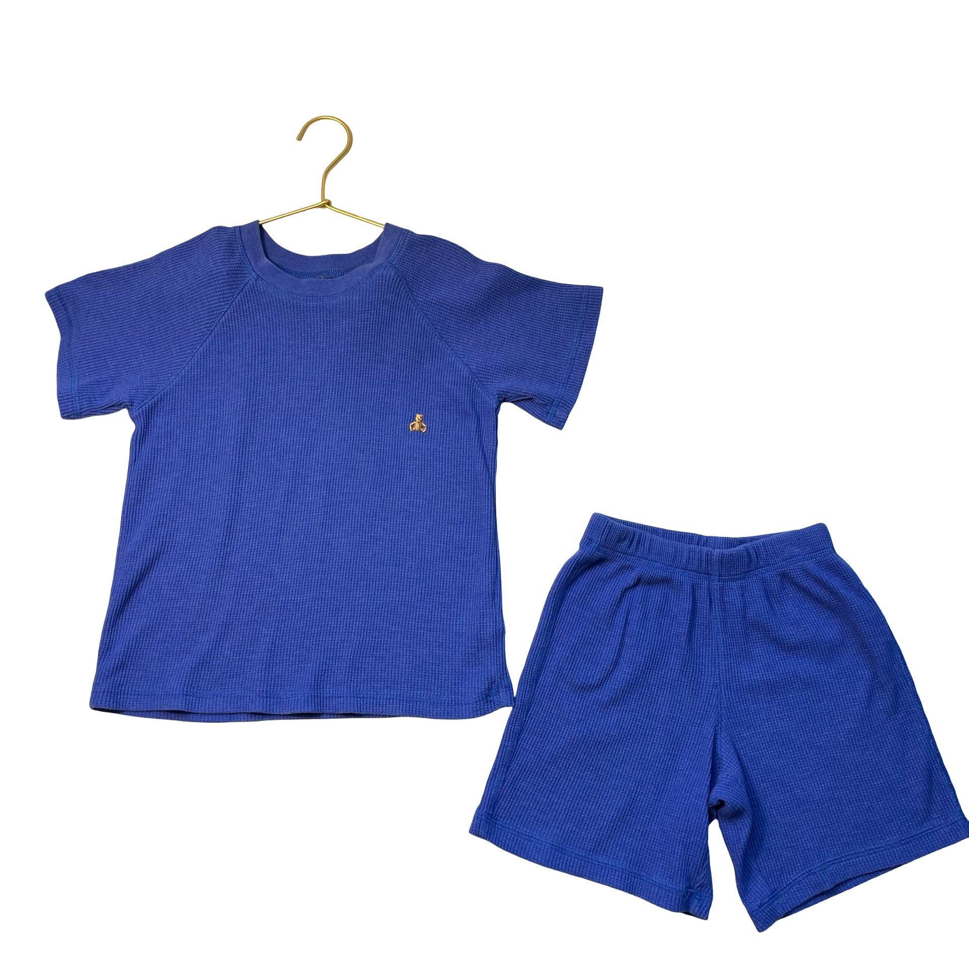 Baby Gap Blue Waffle Shorts & T-Shirt Set - Size 6