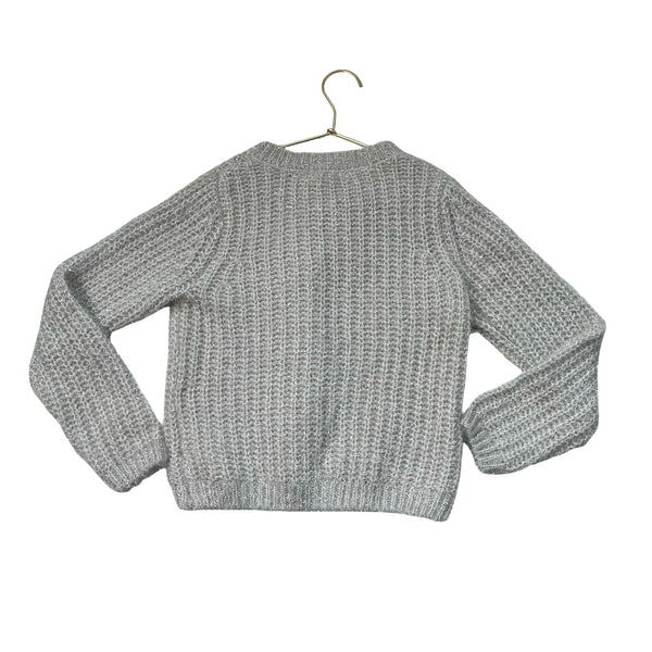 H&M Silver Sparkle Cardigan Sweater - Size 6-8