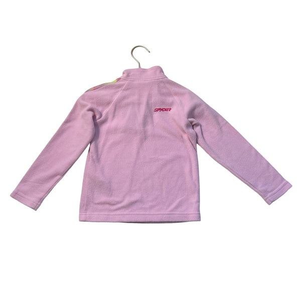 Spyder Pink Fleece Quarter-Zip Pullover - Size 3