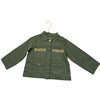 Pink Chicken Olive Green & Gold Sequin Field Jacket - Size 4Y