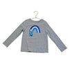 Cat & Jack Gray Dreidel & Rainbow Hanukkah Shirt - Size XS 4-5