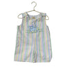 Beaufort Bonnet Pastel Striped Train Applique Shortall Romper - Size 2T
