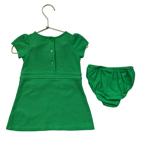 Janie and Jack x Peanuts Green Woodstock Golf Dress & Bloomers - Size 12-18 Mo