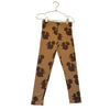 Mini Rodini Brown Squirrel Print Leggings - Size 4-5