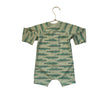 Hanna Andersson Green Alligator Print Swim Suit Romper - Size 6-12 Mo