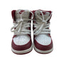 Nike Air Jordan Burgundy & White High Top Sneakers - Size 8C