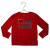 Under Armour Red & Gray Flag Shirt - Size 4
