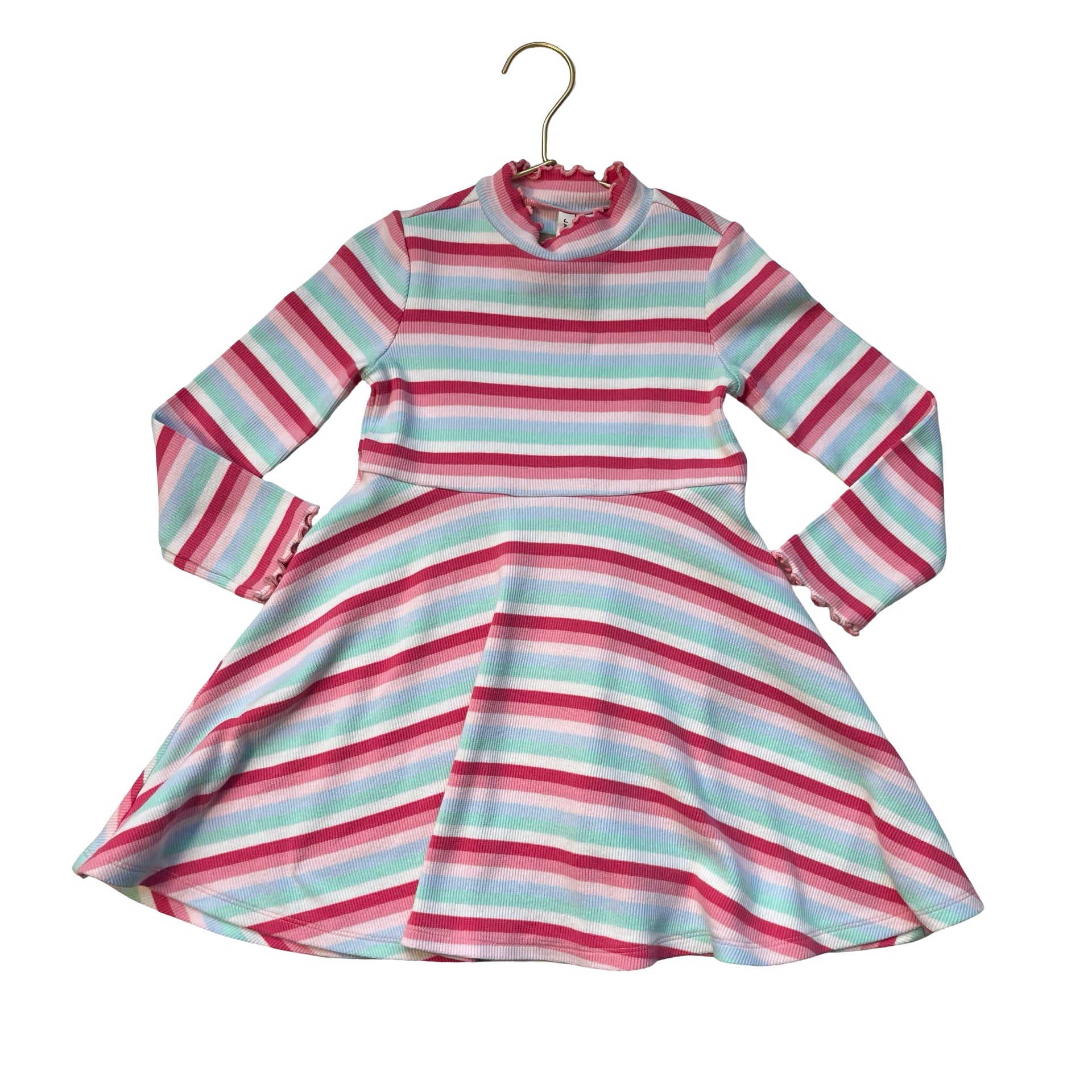 Janie and Jack Pastel Striped Dress - Size 4