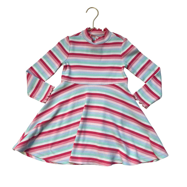Janie and Jack Pastel Striped Dress - Size 4