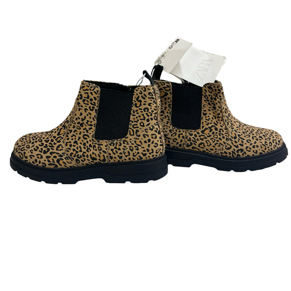 Zara Leopard Print Ankle Boots with Tags - Size 9.5 (26)