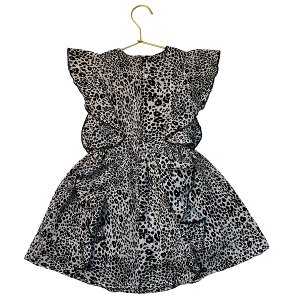 BCBG Girls Black, Pink, White Leopard Print Dress - Size 4T