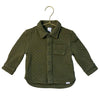 Baby Gap Olive Green Quilted Button Down Shirt - Size 12-18 Mo