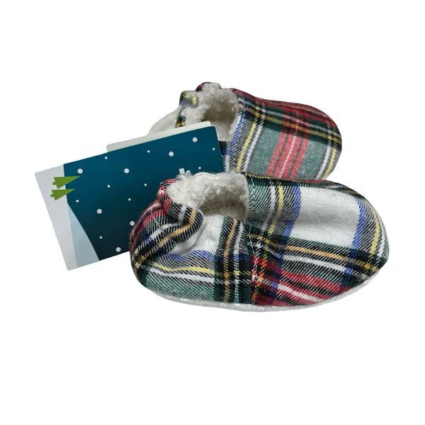 Tu Lined Tartan Plaid Booties with Tags - Size 3-6 Mo